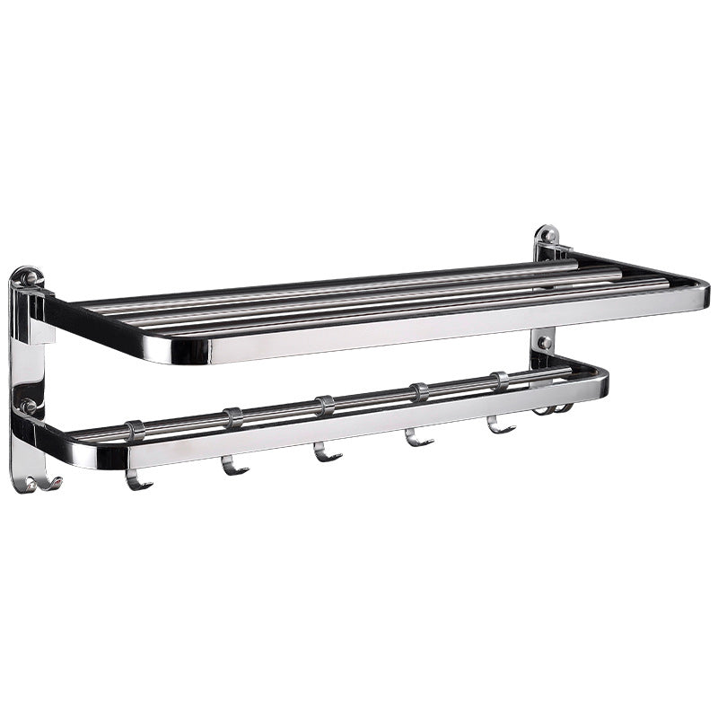 Avtoit | Chrome Modern Bathroom Hardware Set Stainless Steel Towel Hook/Towel Rail & Bathroom Shelf