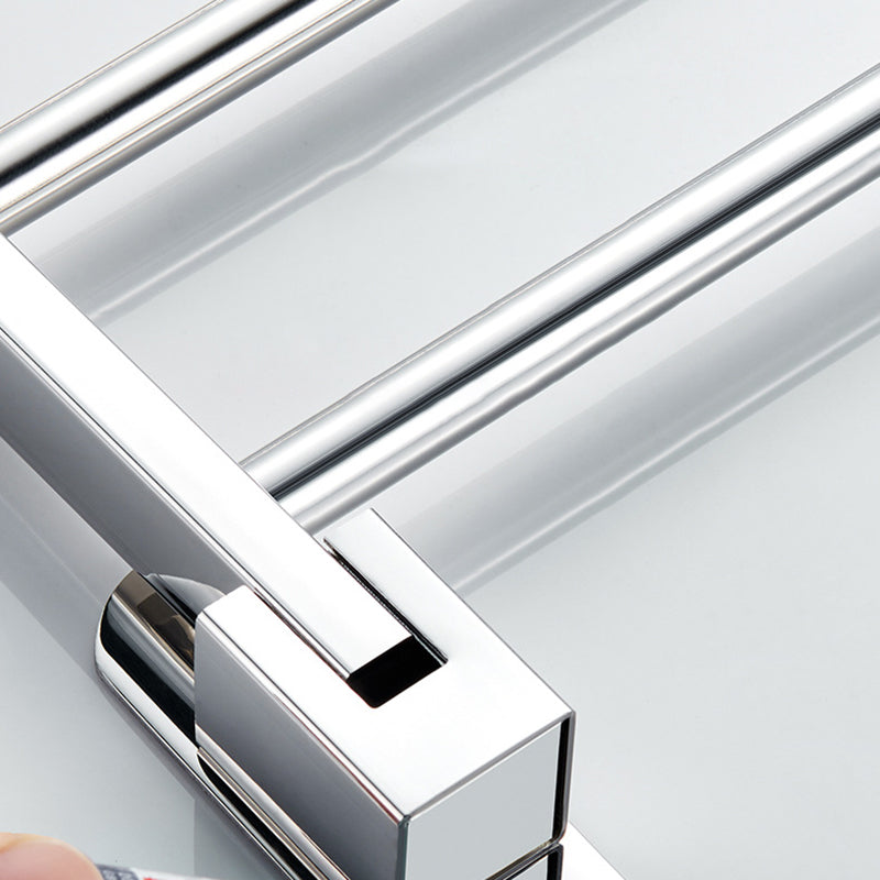 Avtoit | Chrome Modern Bathroom Hardware Set Stainless Steel Towel Hook/Towel Rail & Bathroom Shelf