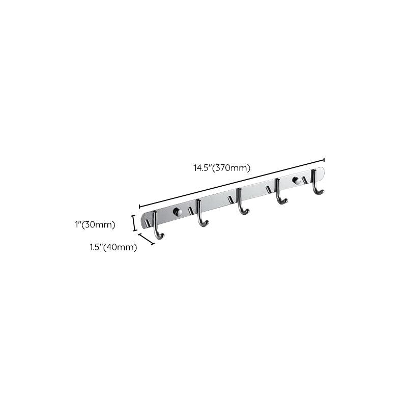 Avtoit | Chrome Modern Bathroom Hardware Set Stainless Steel Towel Hook/Towel Rail & Bathroom Shelf