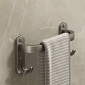 Avtoit | 2-piece modern bathroom accessory set made of aluminum matte gray towel bar