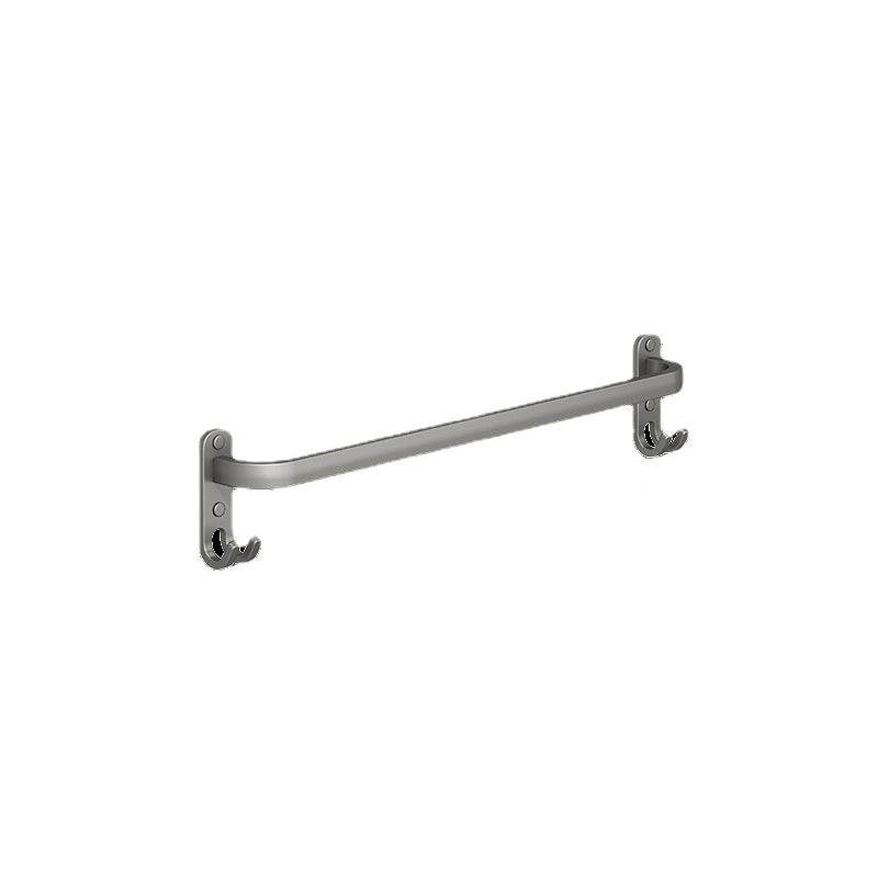 Avtoit | 2-piece modern bathroom accessory set made of aluminum matte gray towel bar