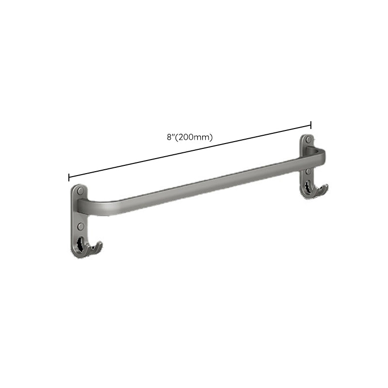 Avtoit | 2-piece modern bathroom accessory set made of aluminum matte gray towel bar