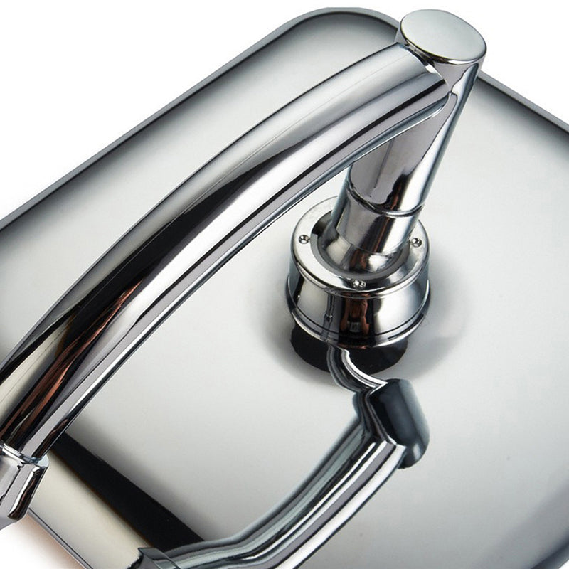 Avtoit | Modern Square Showerhead Combo Chrome Rainfall Showerhead