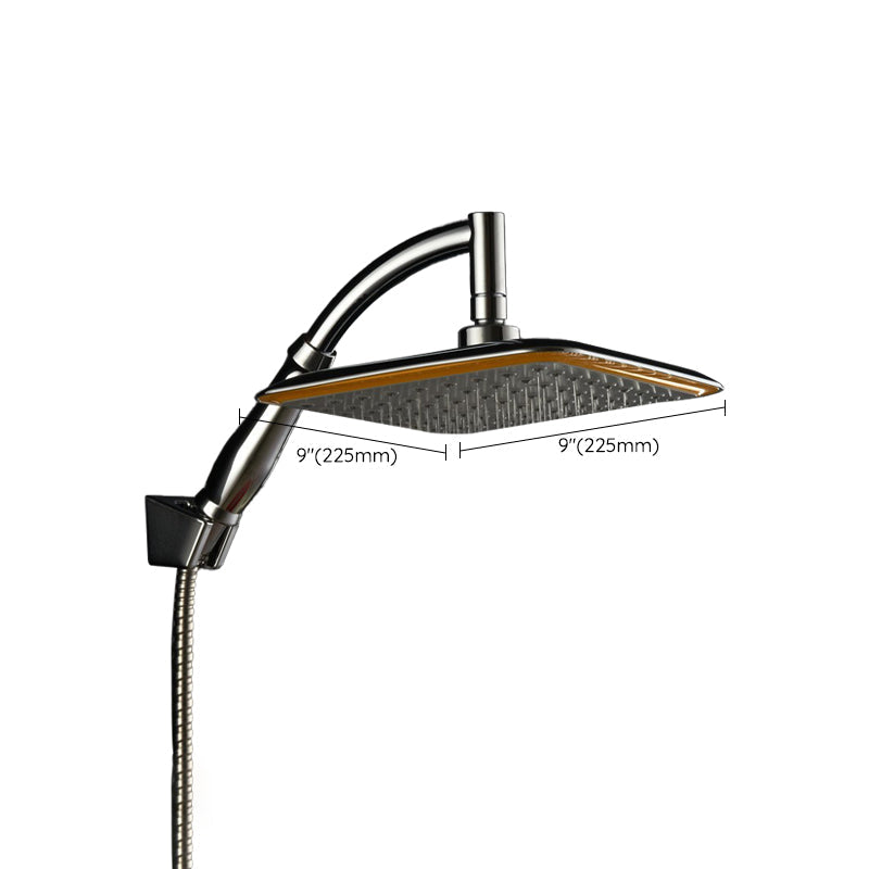 Avtoit | Modern Square Showerhead Combo Chrome Rainfall Showerhead