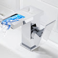 Avtoit | Modern Faucet for Sink Brass Lever Handles LED Waterfall Sink Mixer