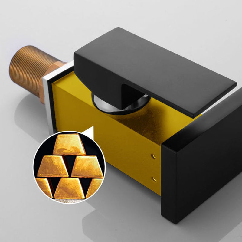 Avtoit | Modern Faucet for Sink Brass Lever Handles LED Waterfall Sink Mixer