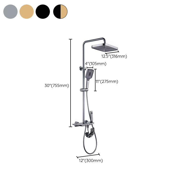 Avtoit | Modern adjustable water flow shower faucet shower arm shower system on the wall