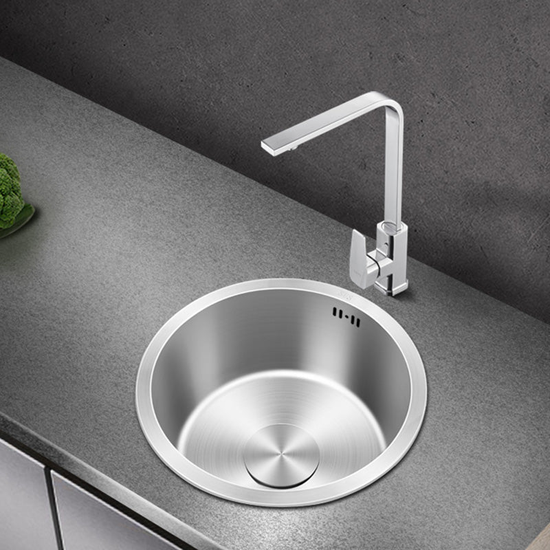 Avtoit | Contemporary Style Kitchen Sink Stainless Steel Round Kitchen Sink