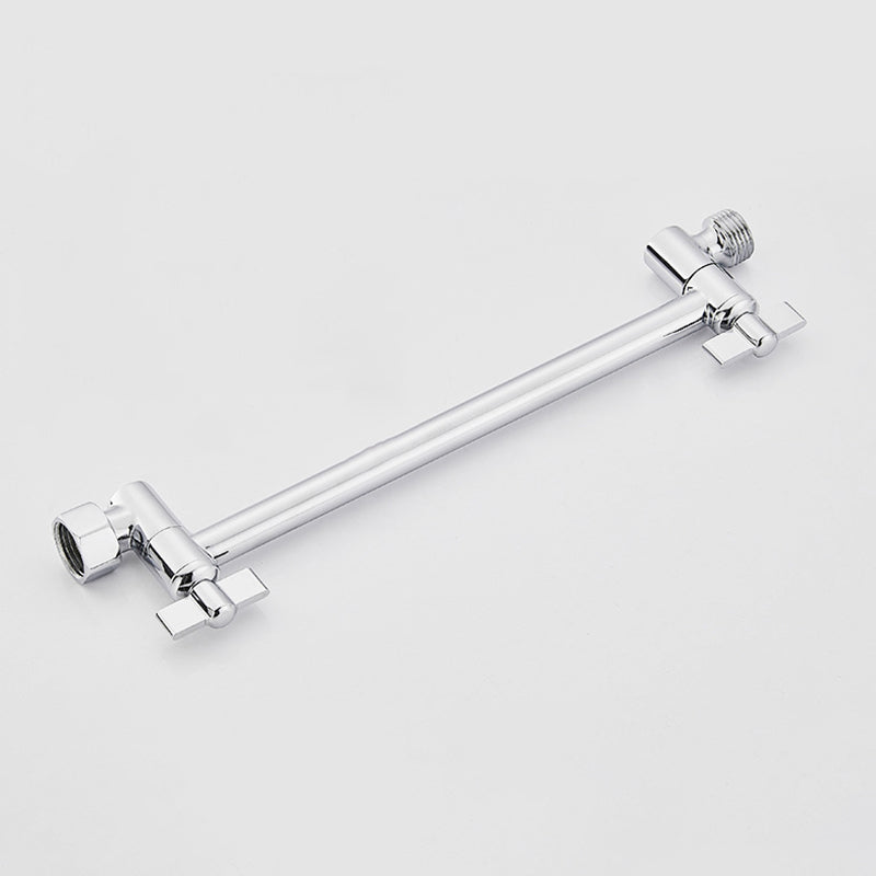 Avtoit | Silver Square Fixed Shower Head Modern Style Wall Mounted Shower Head