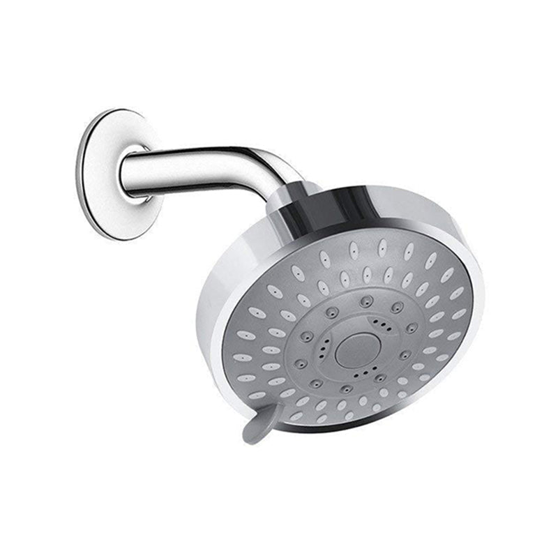 Avtoit | Silver Round Fixed Shower Head Modern Style Wall Mount Shower Head