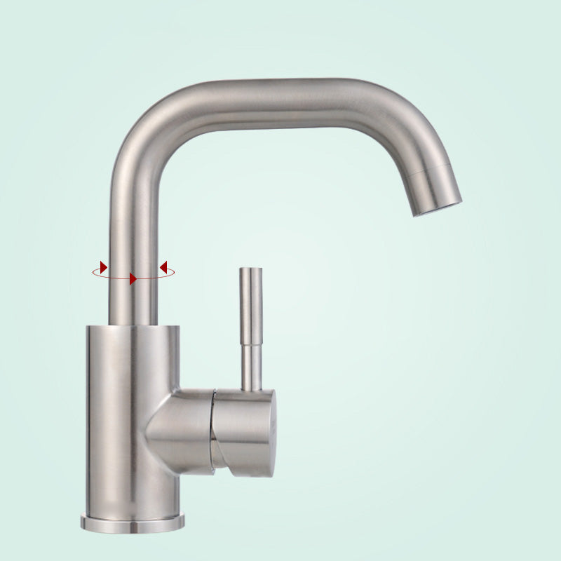 Avtoit | Swivel Bathroom Faucet Contemporary Design Vessel Faucet with Stainless Steel