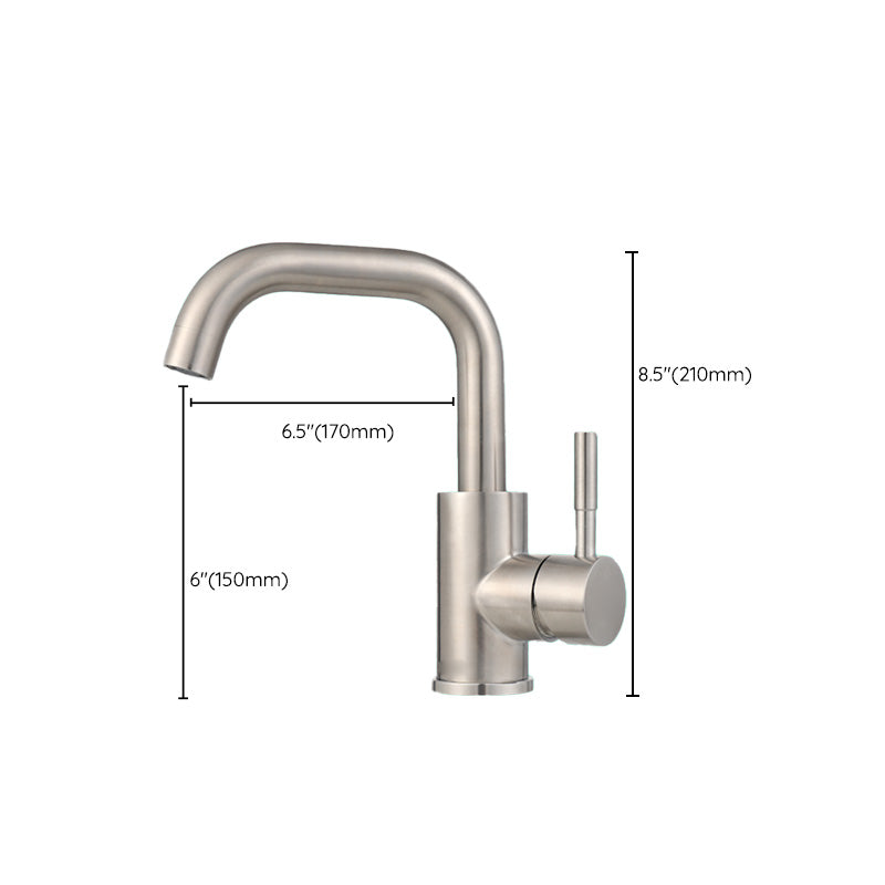 Avtoit | Swivel Bathroom Faucet Contemporary Design Vessel Faucet with Stainless Steel