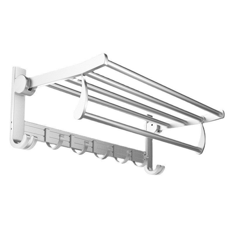 Avtoit | Chrome/Black Classic Bathroom Accessory Set Modern Bath Shelf/Towel Bar & Paper Holder