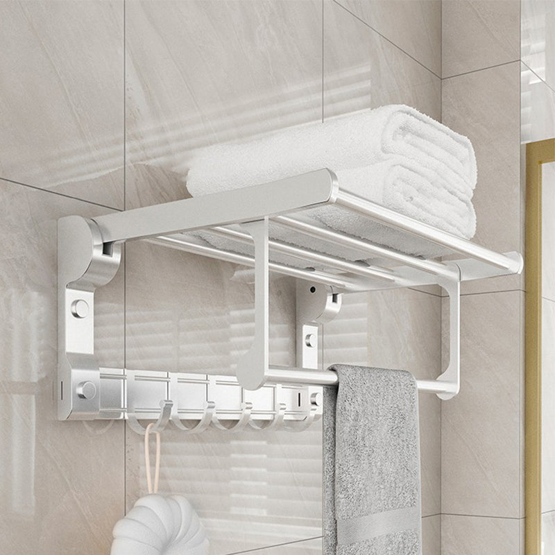 Avtoit | Chrome/Black Classic Bathroom Accessory Set Modern Bath Shelf/Towel Bar & Paper Holder