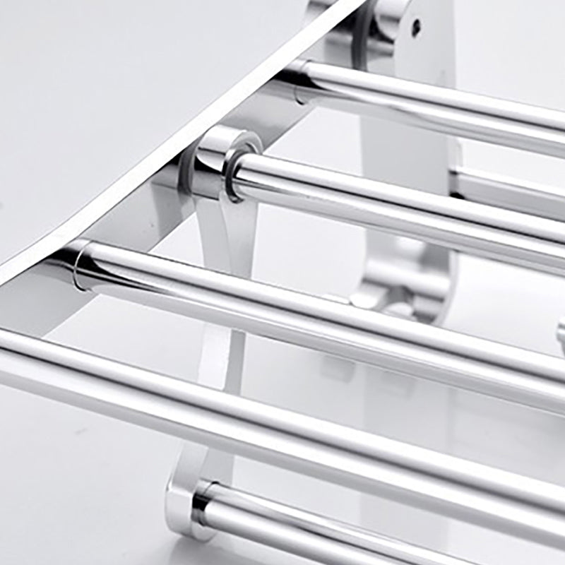 Avtoit | Chrome/Black Classic Bathroom Accessory Set Modern Bath Shelf/Towel Bar & Paper Holder