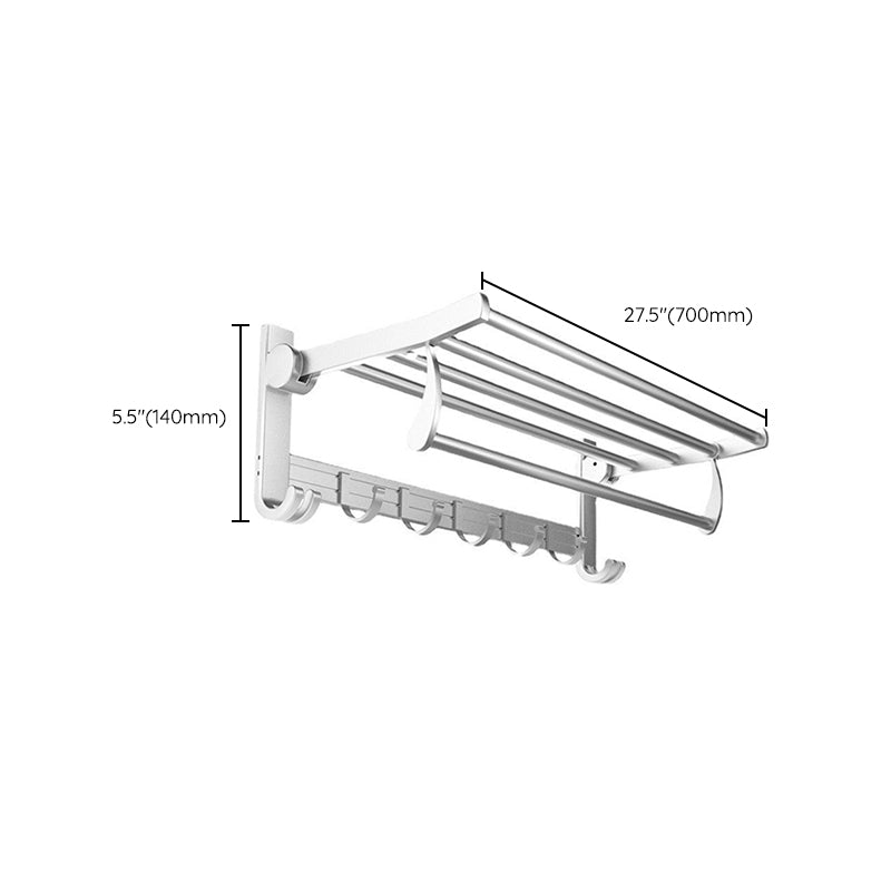 Avtoit | Chrome/Black Classic Bathroom Accessory Set Modern Bath Shelf/Towel Bar & Paper Holder
