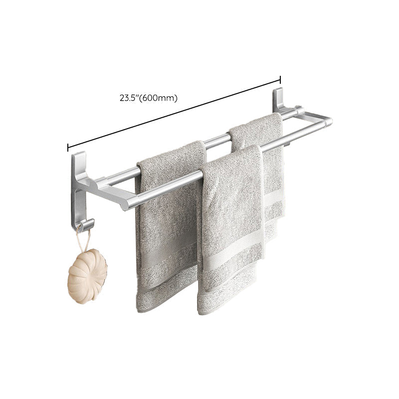 Avtoit | Chrome/Black Classic Bathroom Accessory Set Modern Bath Shelf/Towel Bar & Paper Holder