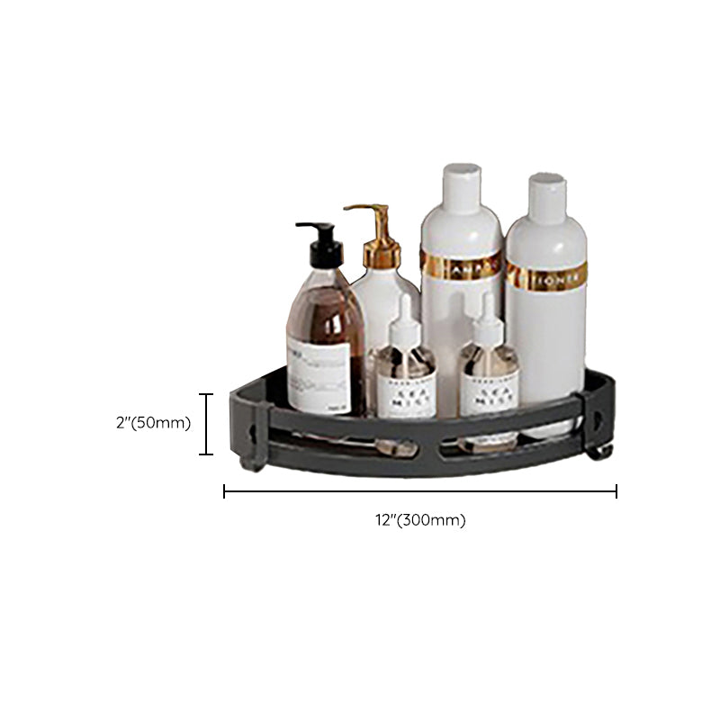 Avtoit | Chrome/Black Classic Bathroom Accessory Set Modern Bath Shelf/Towel Bar & Paper Holder