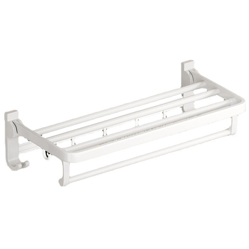 Avtoit | Modern Bathroom Hardware Set Towel Bar White Bath Shelf Bathroom Hardware Set