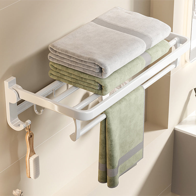 Avtoit | Modern Bathroom Hardware Set Towel Bar White Bath Shelf Bathroom Hardware Set