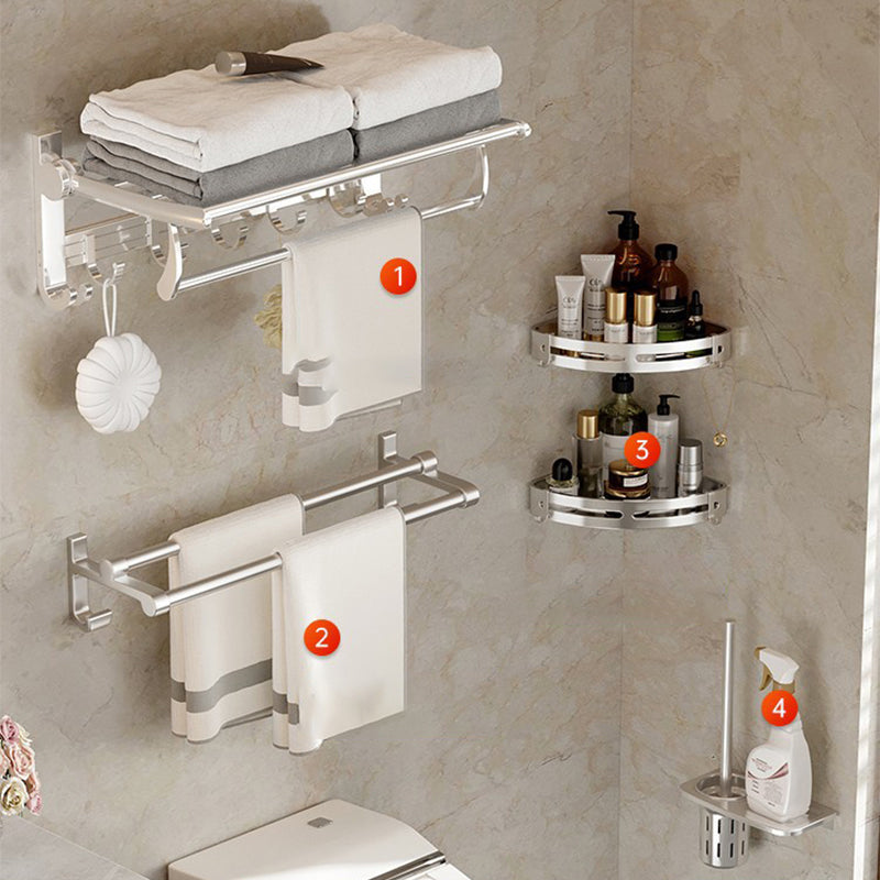 Avtoit | Modern Polished Chrome Bathroom Accessories Set Bath Shelf/Towel Holder/Paper Holder included