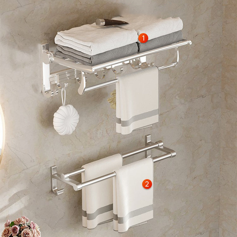 Avtoit | Modern Polished Chrome Bathroom Accessories Set Bath Shelf/Towel Holder/Paper Holder included
