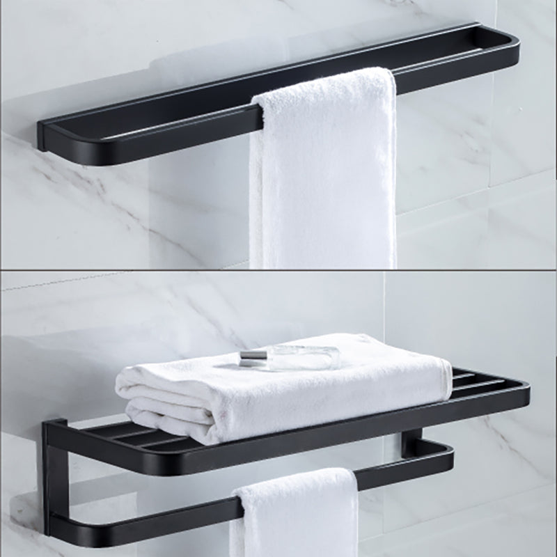 Avtoit | Modern Classic Bathroom Accessories Set in Stainless Steel Matte Black Bathrobe Hook/Towel Ring Bar