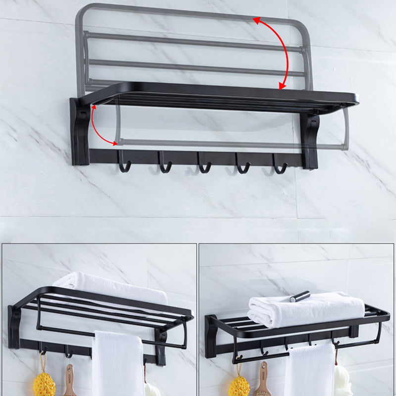 Avtoit | Modern Classic Bathroom Accessories Set in Stainless Steel Matte Black Bathrobe Hook/Towel Ring Bar