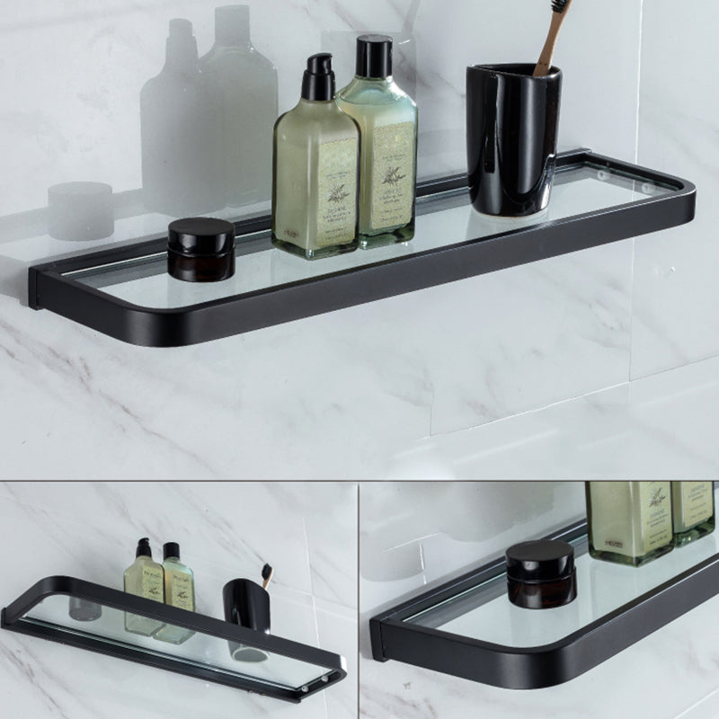 Avtoit | Modern Classic Bathroom Accessories Set in Stainless Steel Matte Black Bathrobe Hook/Towel Ring Bar