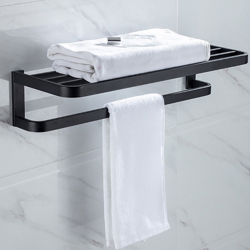 Avtoit | Modern Classic Bathroom Accessories Set in Stainless Steel Matte Black Bathrobe Hook/Towel Ring Bar