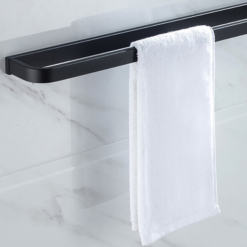 Avtoit | Modern Classic Bathroom Accessories Set in Stainless Steel Matte Black Bathrobe Hook/Towel Ring Bar