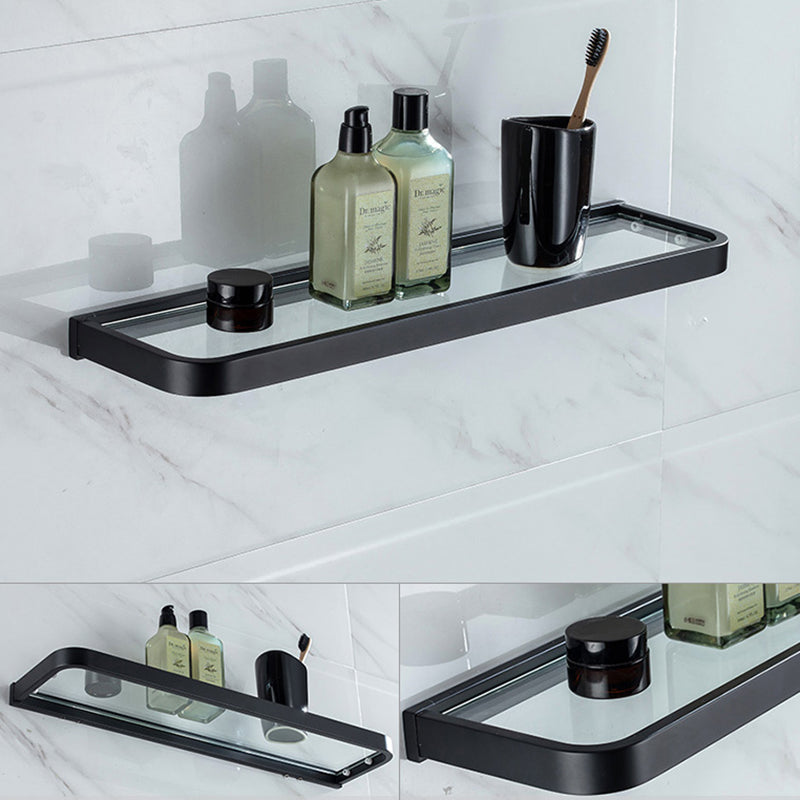 Avtoit | Modern Classic Bathroom Accessories Set in Stainless Steel Matte Black Bathrobe Hook/Towel Ring Bar