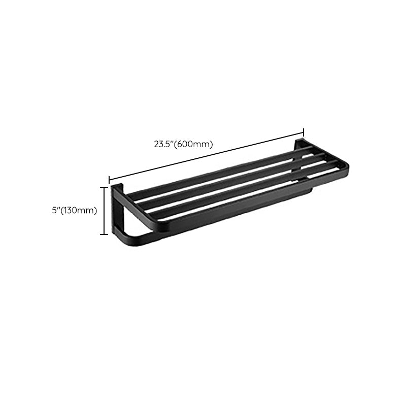 Avtoit | Modern Classic Bathroom Accessories Set in Stainless Steel Matte Black Bathrobe Hook/Towel Ring Bar