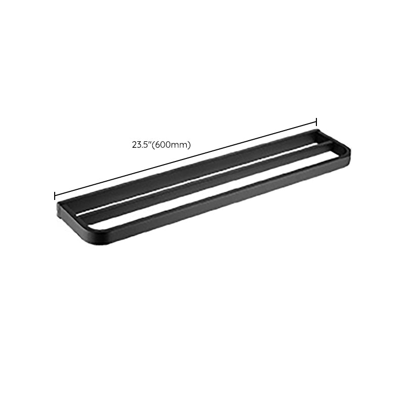 Avtoit | Modern Classic Bathroom Accessories Set in Stainless Steel Matte Black Bathrobe Hook/Towel Ring Bar