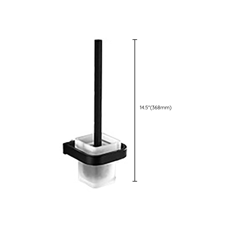 Avtoit | Modern Classic Bathroom Accessories Set in Stainless Steel Matte Black Bathrobe Hook/Towel Ring Bar