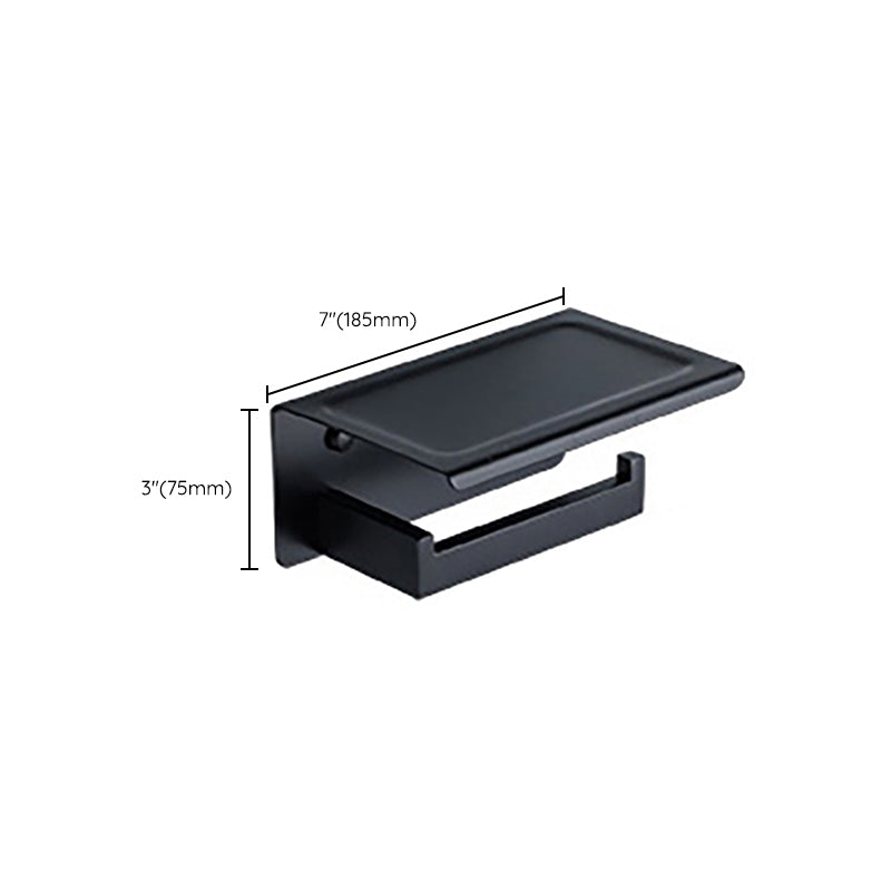 Avtoit | Modern Classic Bathroom Accessories Set in Stainless Steel Matte Black Bathrobe Hook/Towel Ring Bar