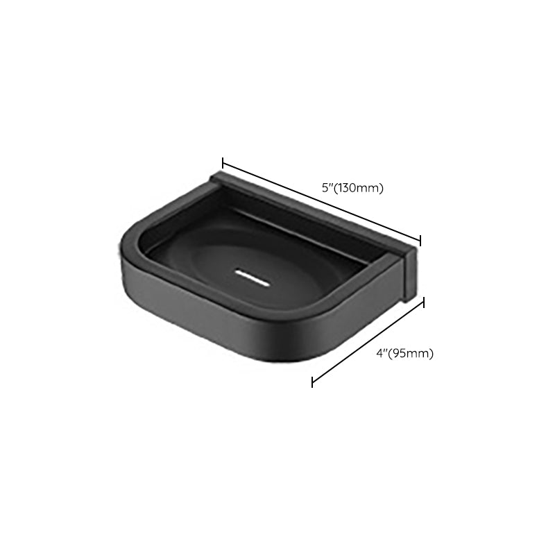 Avtoit | Modern Classic Bathroom Accessories Set in Stainless Steel Matte Black Bathrobe Hook/Towel Ring Bar