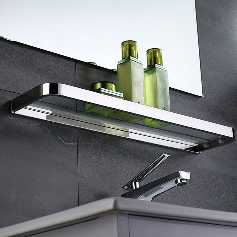 Avtoit | Polished Chrome Modern Bathroom Accessory Set made of Stainless Steel Towel Holder/Soap Dish