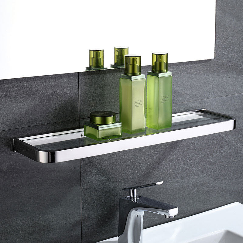 Avtoit | Polished Chrome Modern Bathroom Accessory Set made of Stainless Steel Towel Holder/Soap Dish