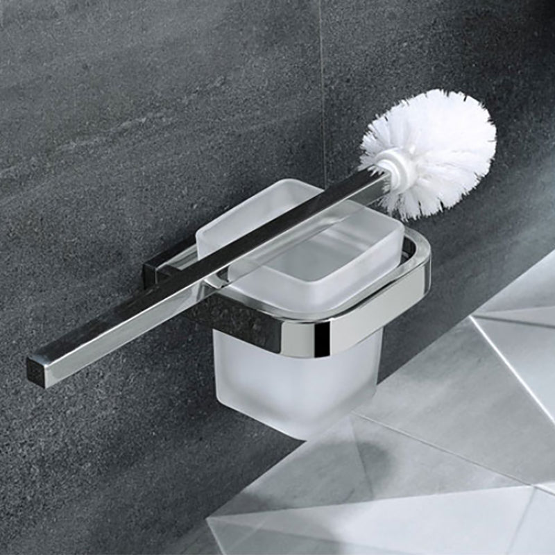 Avtoit | Polished Chrome Modern Bathroom Accessory Set made of Stainless Steel Towel Holder/Soap Dish