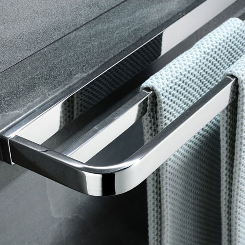 Avtoit | Polished Chrome Modern Bathroom Accessory Set made of Stainless Steel Towel Holder/Soap Dish