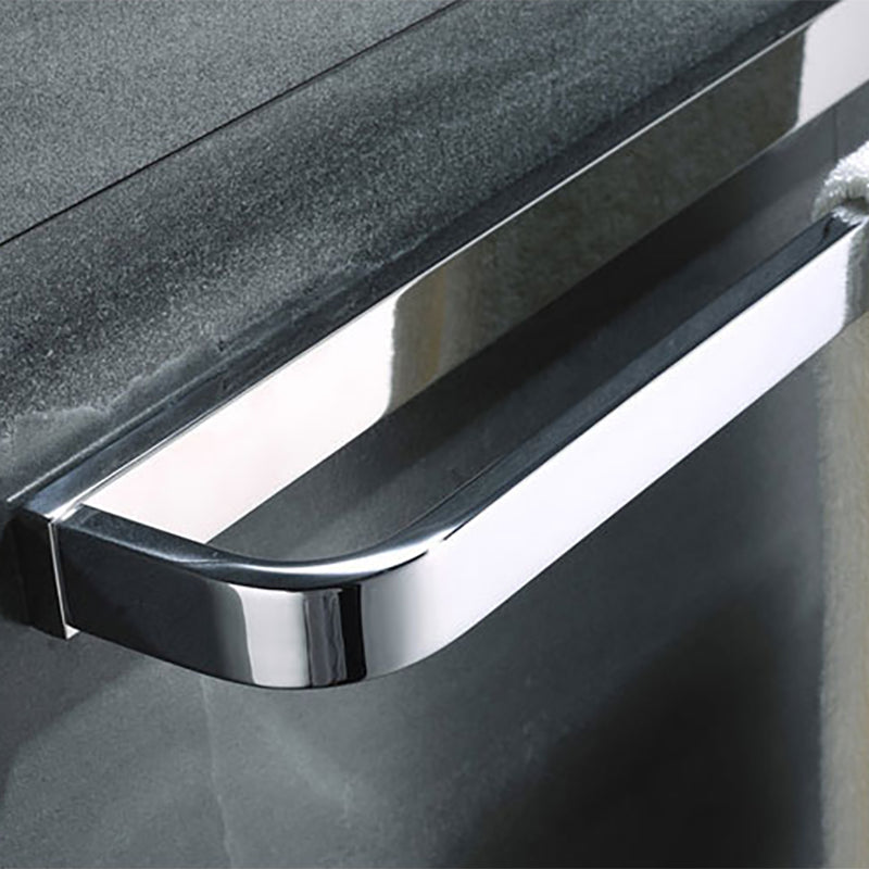 Avtoit | Polished Chrome Modern Bathroom Accessory Set made of Stainless Steel Towel Holder/Soap Dish
