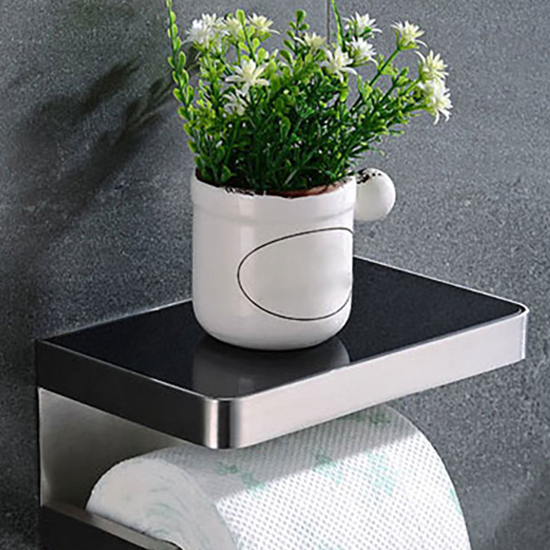 Avtoit | Polished Chrome Modern Bathroom Accessory Set made of Stainless Steel Towel Holder/Soap Dish