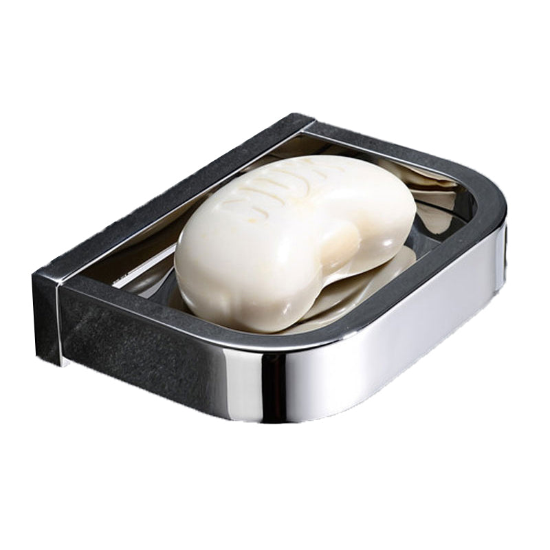 Avtoit | Polished Chrome Modern Bathroom Accessory Set made of Stainless Steel Towel Holder/Soap Dish