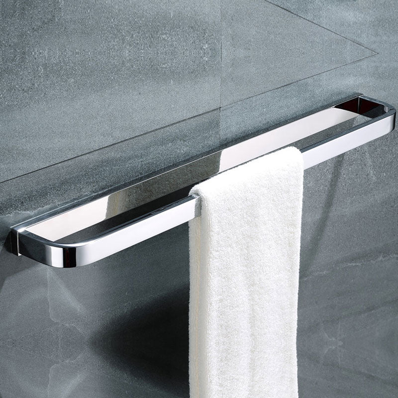 Avtoit | Polished Chrome Modern Bathroom Accessory Set made of Stainless Steel Towel Holder/Soap Dish