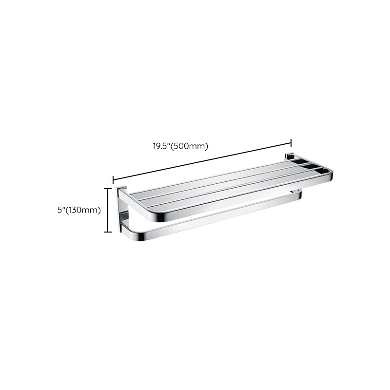 Avtoit | Polished Chrome Modern Bathroom Accessory Set made of Stainless Steel Towel Holder/Soap Dish