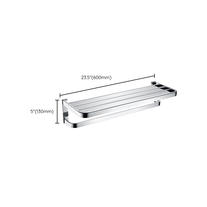 Avtoit | Polished Chrome Modern Bathroom Accessory Set made of Stainless Steel Towel Holder/Soap Dish