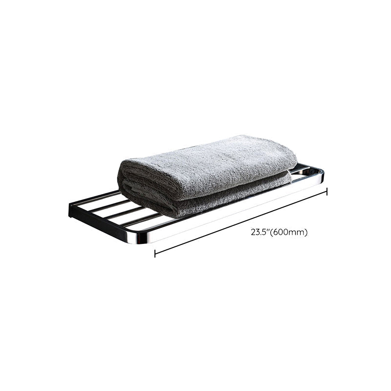 Avtoit | Polished Chrome Modern Bathroom Accessory Set made of Stainless Steel Towel Holder/Soap Dish