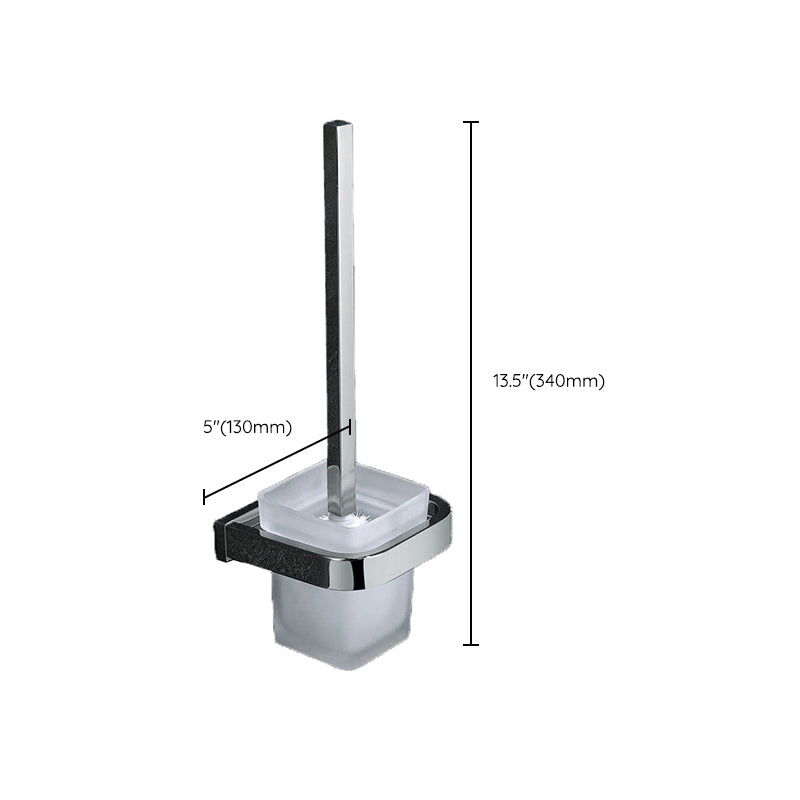 Avtoit | Polished Chrome Modern Bathroom Accessory Set made of Stainless Steel Towel Holder/Soap Dish