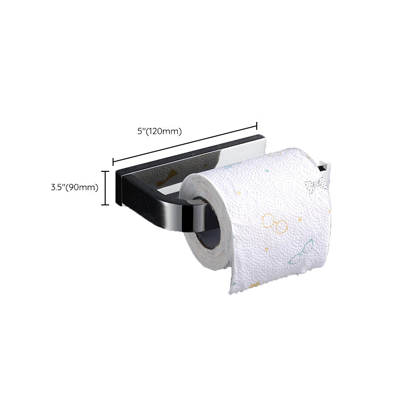 Avtoit | Polished Chrome Modern Bathroom Accessory Set made of Stainless Steel Towel Holder/Soap Dish